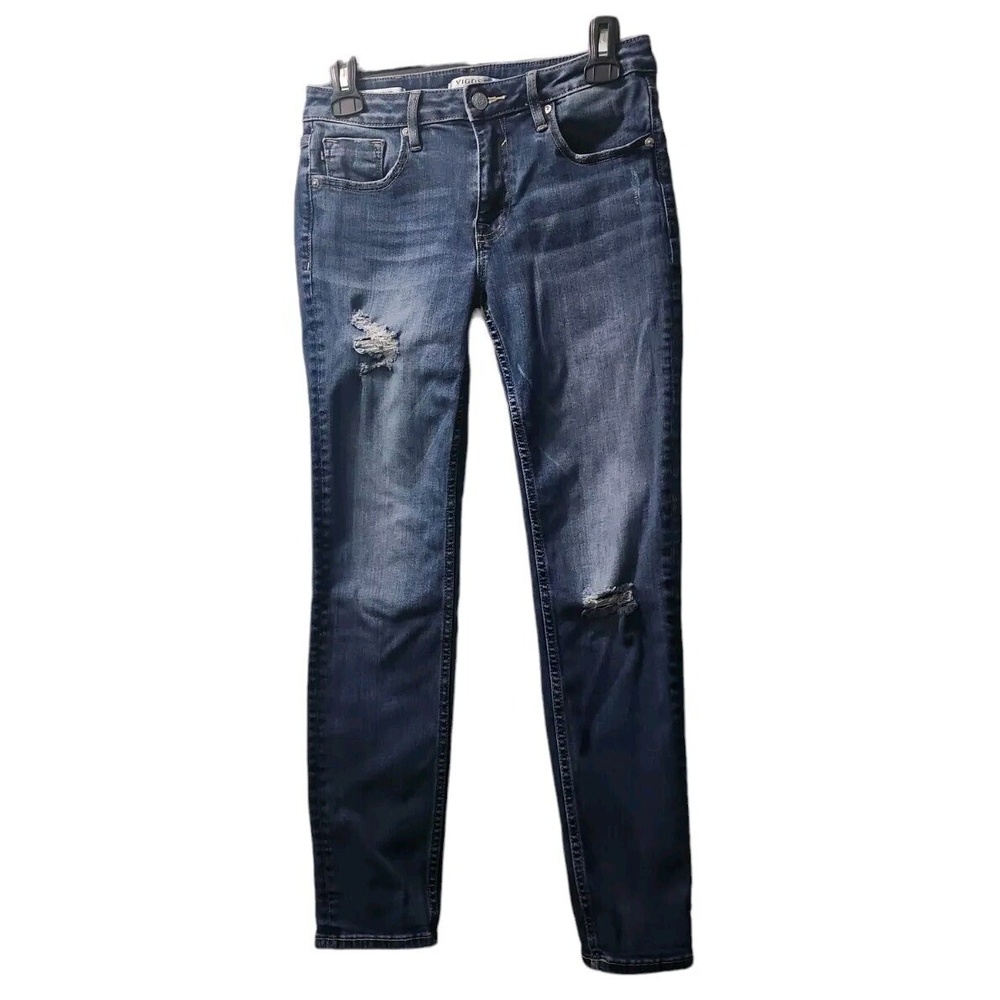 Vigoss Thompson Tomboy Distressed Jeans Dark Wash Denim Skinny Size?